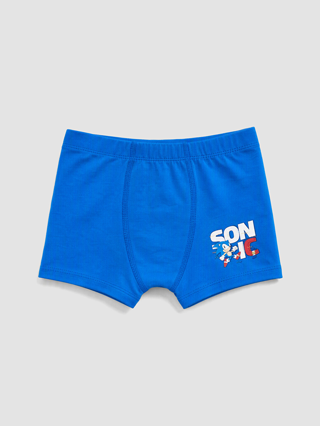 Mavi Erkek Çocuk Sonic Baskılı Boxer 3'lü-1