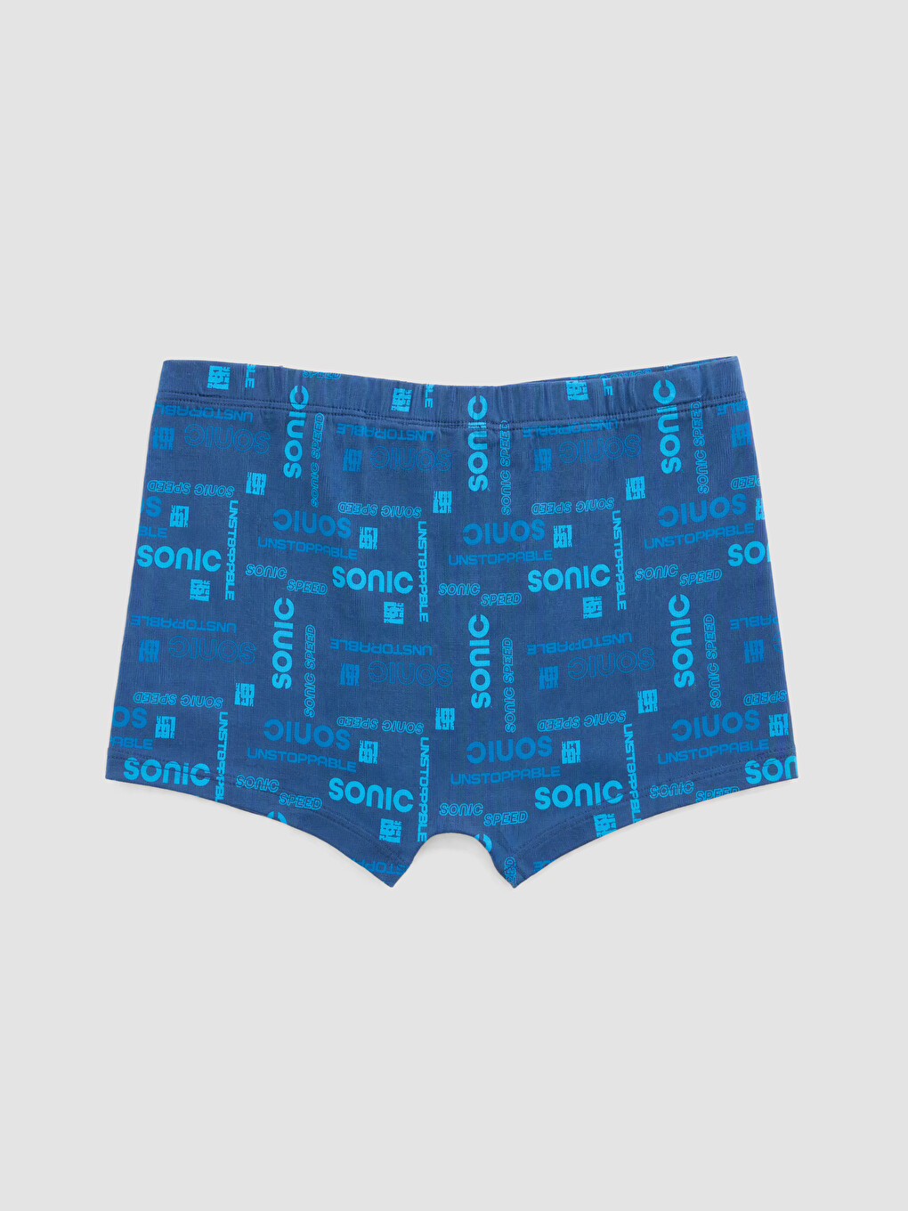Mavi Erkek Çocuk Sonic Baskılı Boxer 3'lü-4