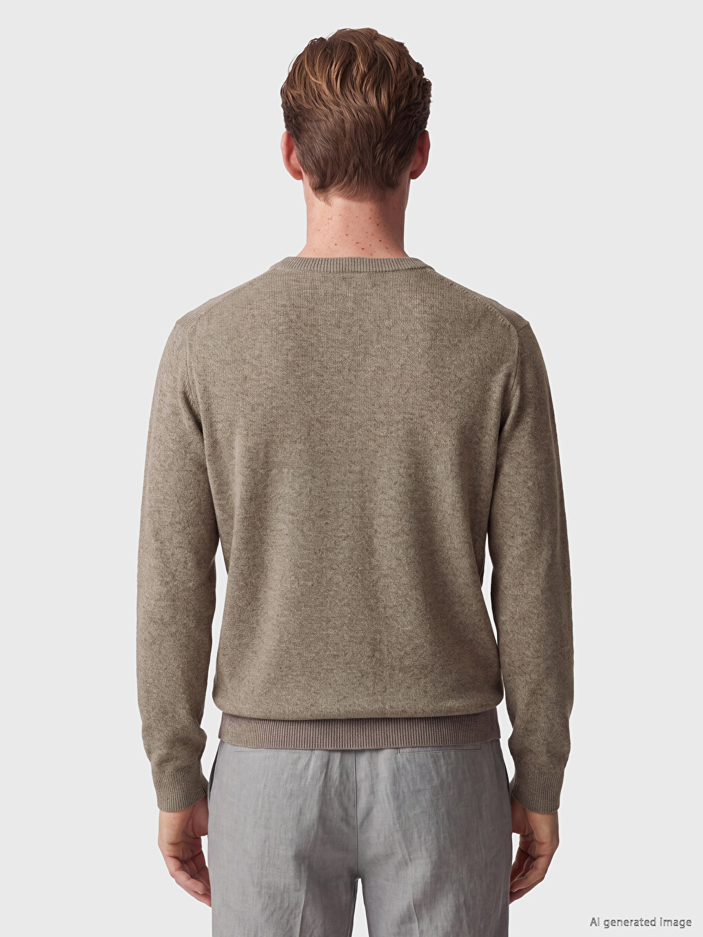 Crew Neck Men's Knitwear Sweater-3