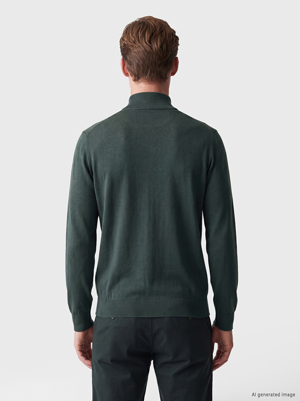 Mock Neck Men's Knitwear Sweater-3