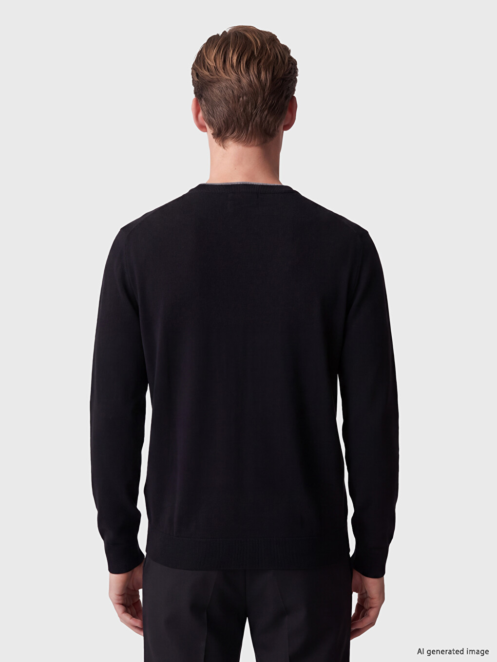 Crew Neck Men's Knitwear Sweater-3