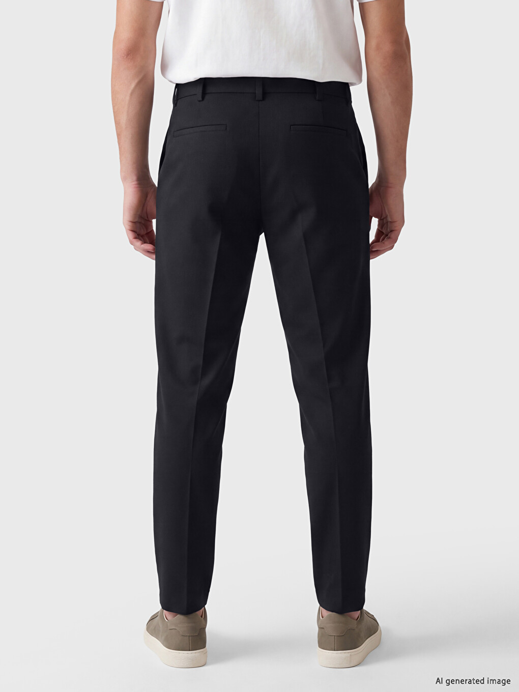 Slim Fit Muške Chino Pantalone-2