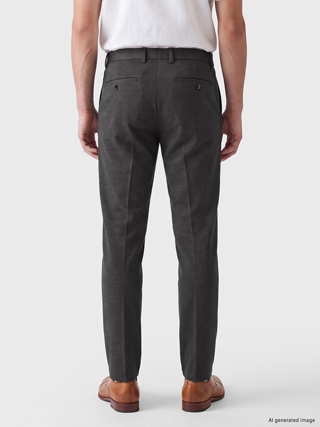 Slim Fit Muške Chino Pantalone-2