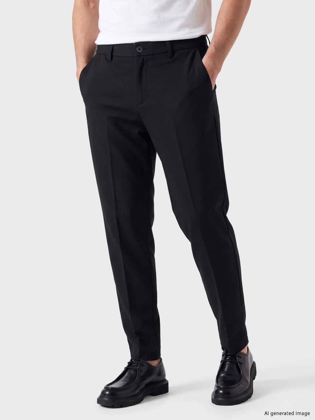 Slim Fit Muške Chino Pantalone-1