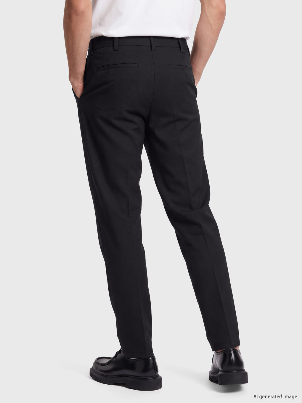 Slim Fit Muške Chino Pantalone-3