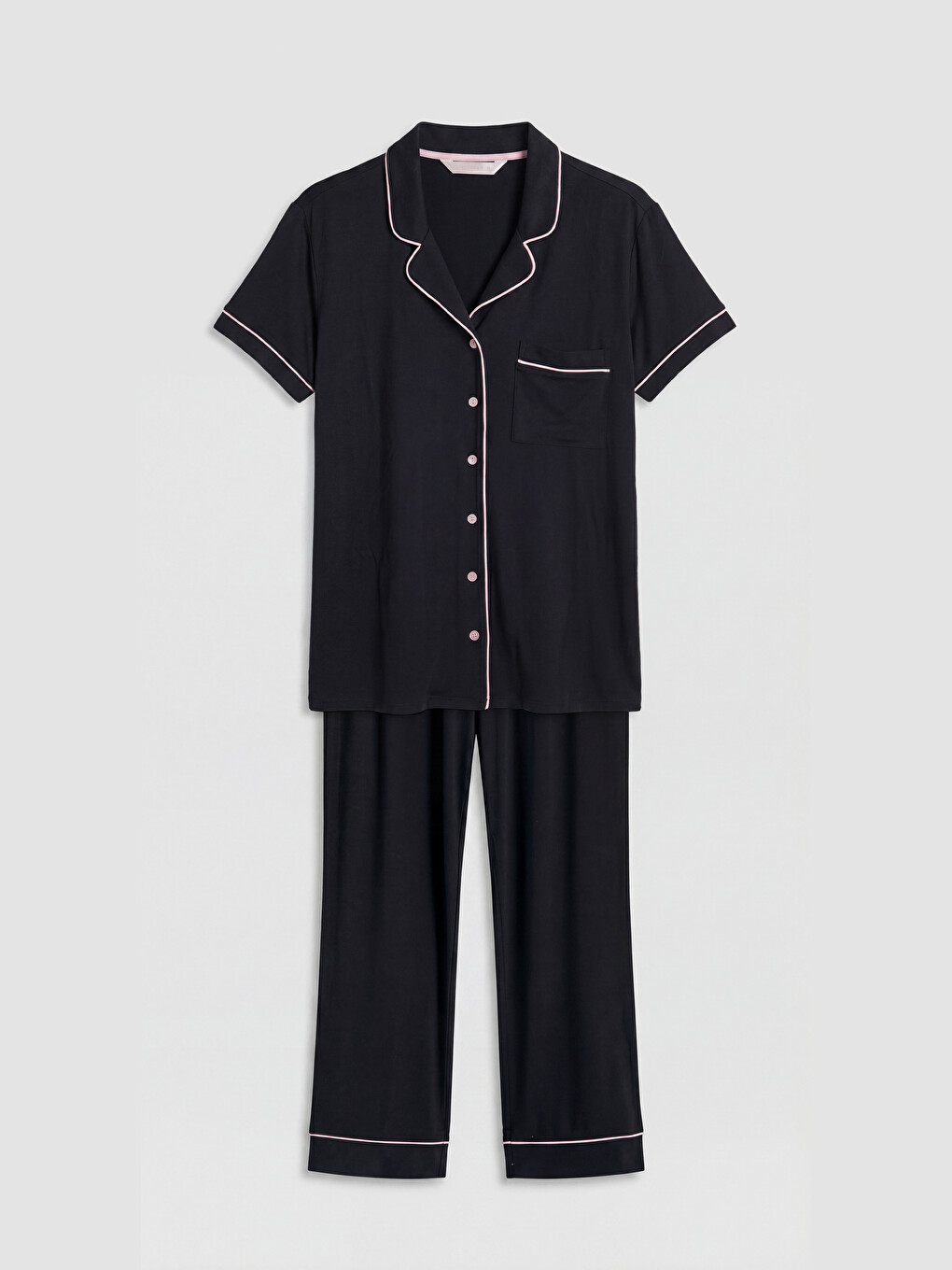 Collared Neck Women's Pyjamas Set-4