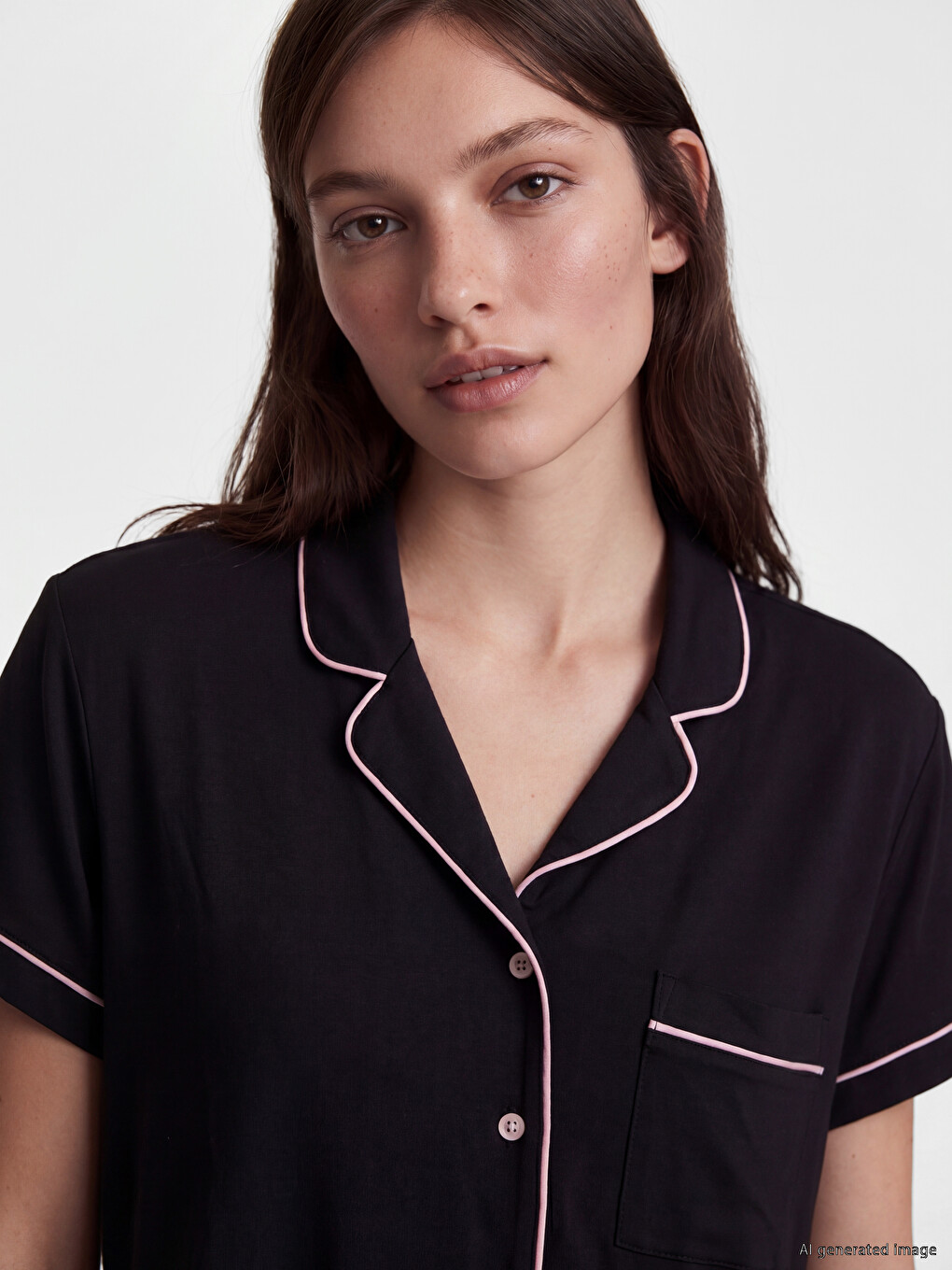 Collared Neck Women's Pyjamas Set-2