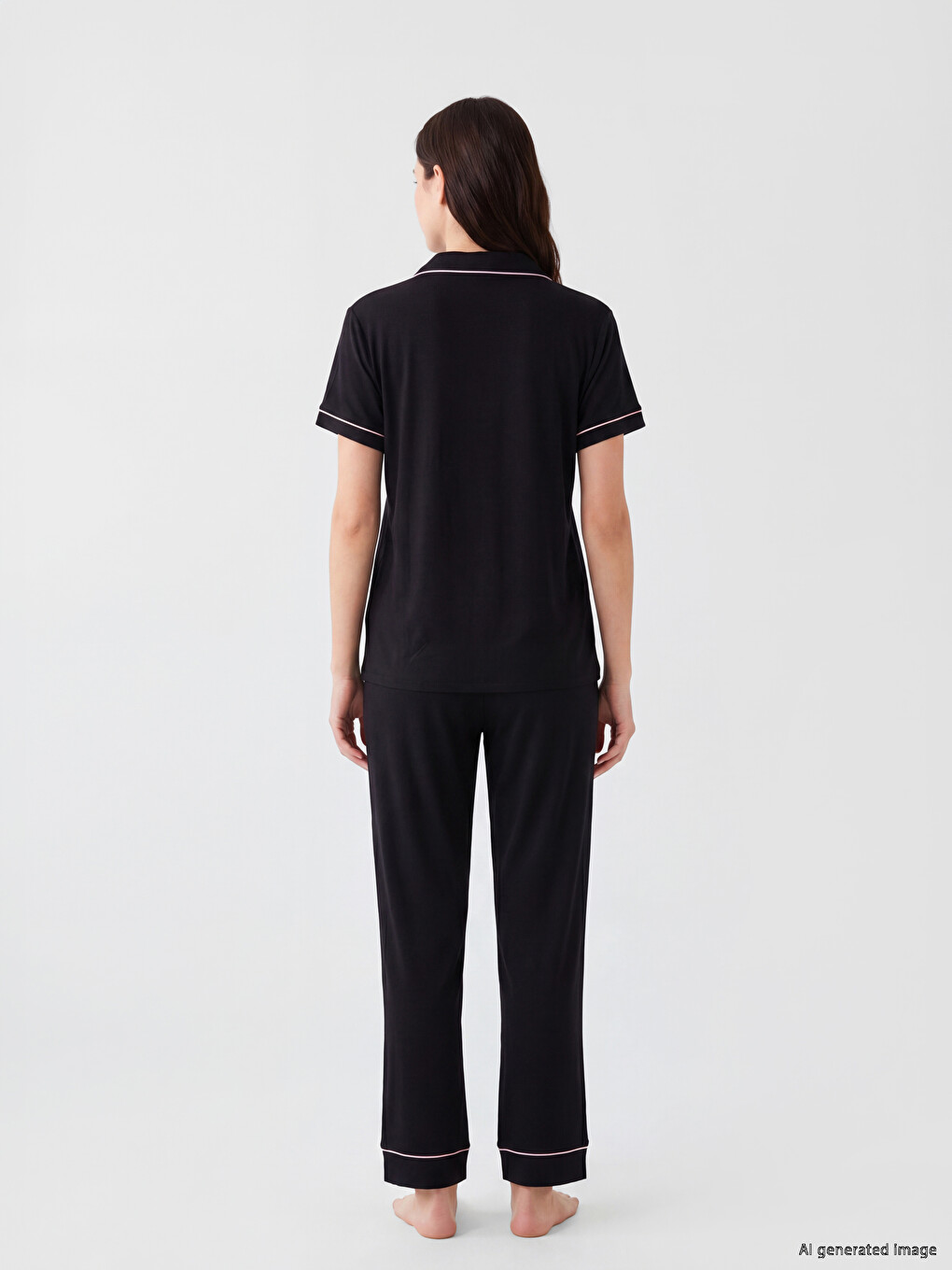 Collared Neck Women's Pyjamas Set-3