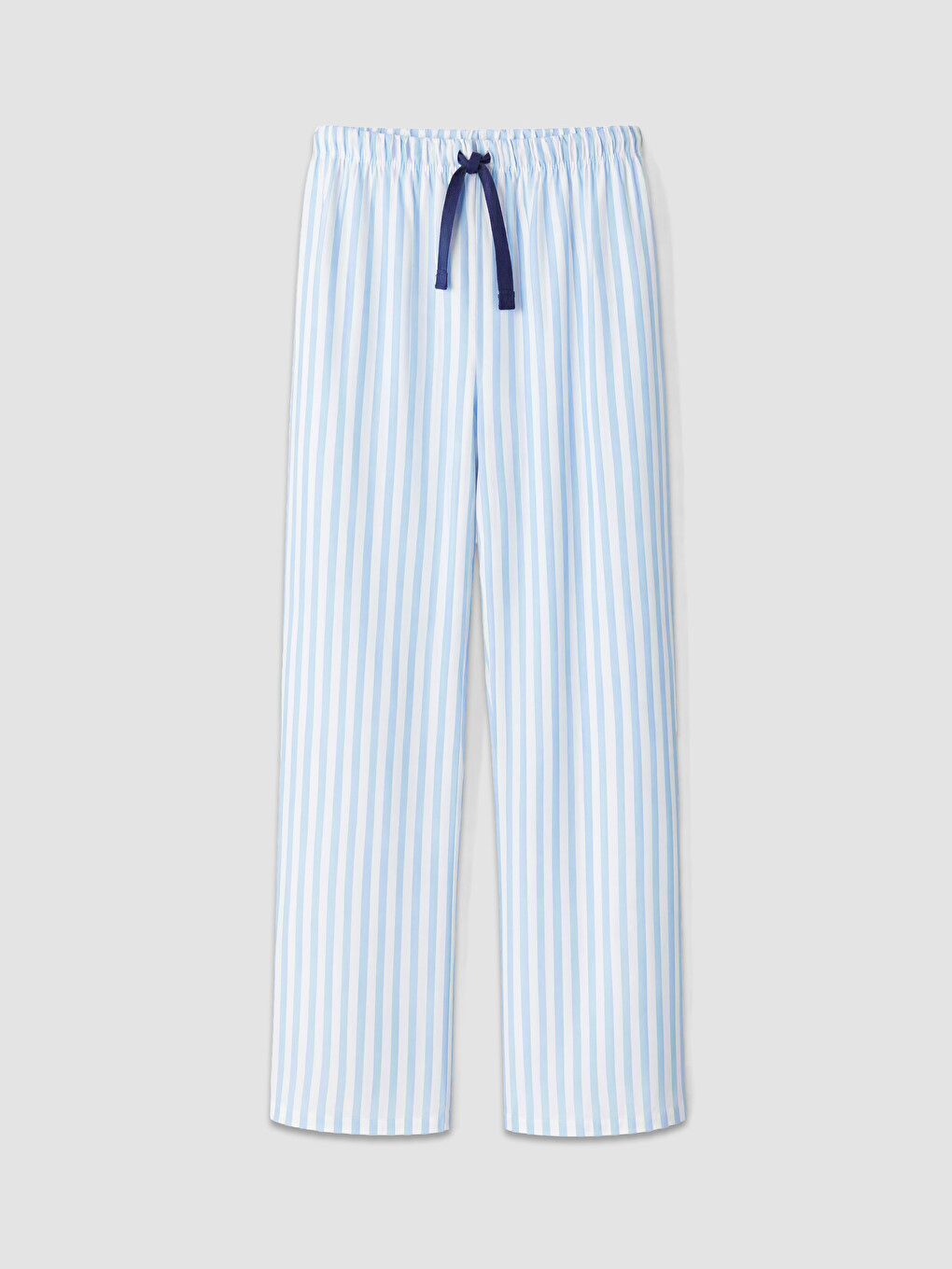 Gömlek Yaka Çizgili Kadın Pijama Takımı-8