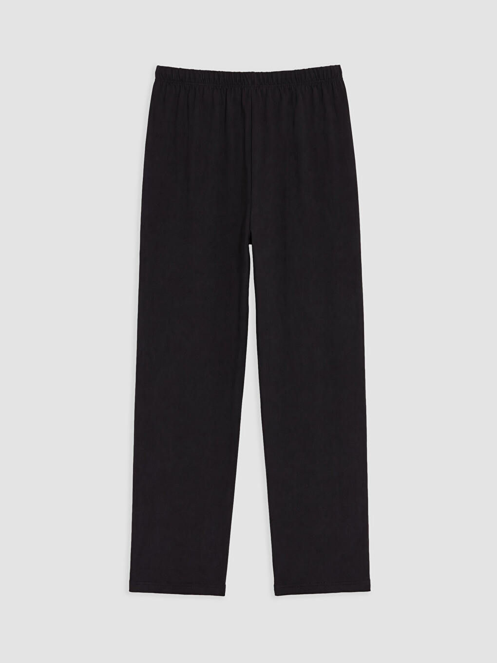 Siyah Beli Lastikli Kadın Pijama Altı-1