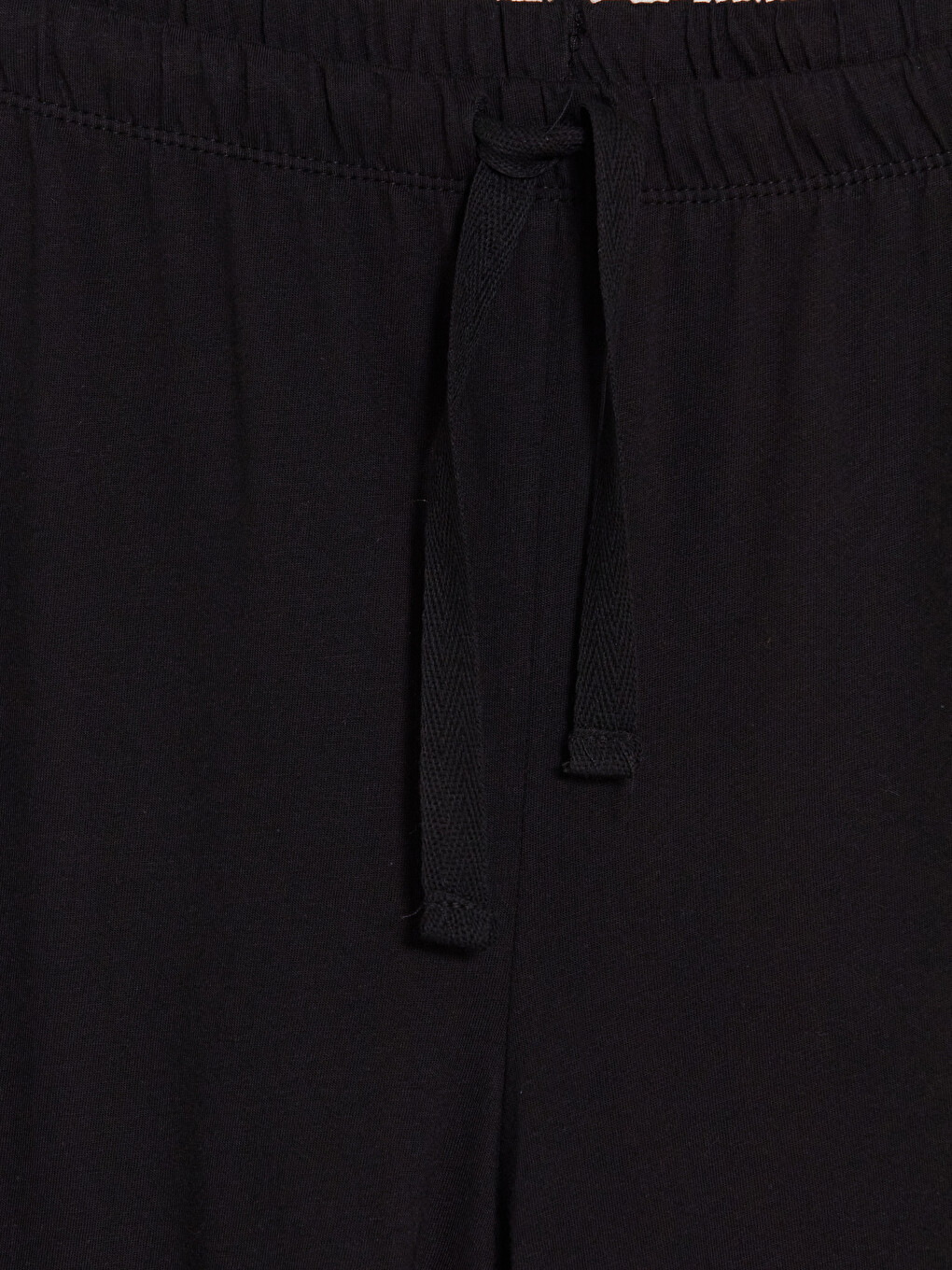 Siyah Beli Lastikli Kadın Pijama Altı-2