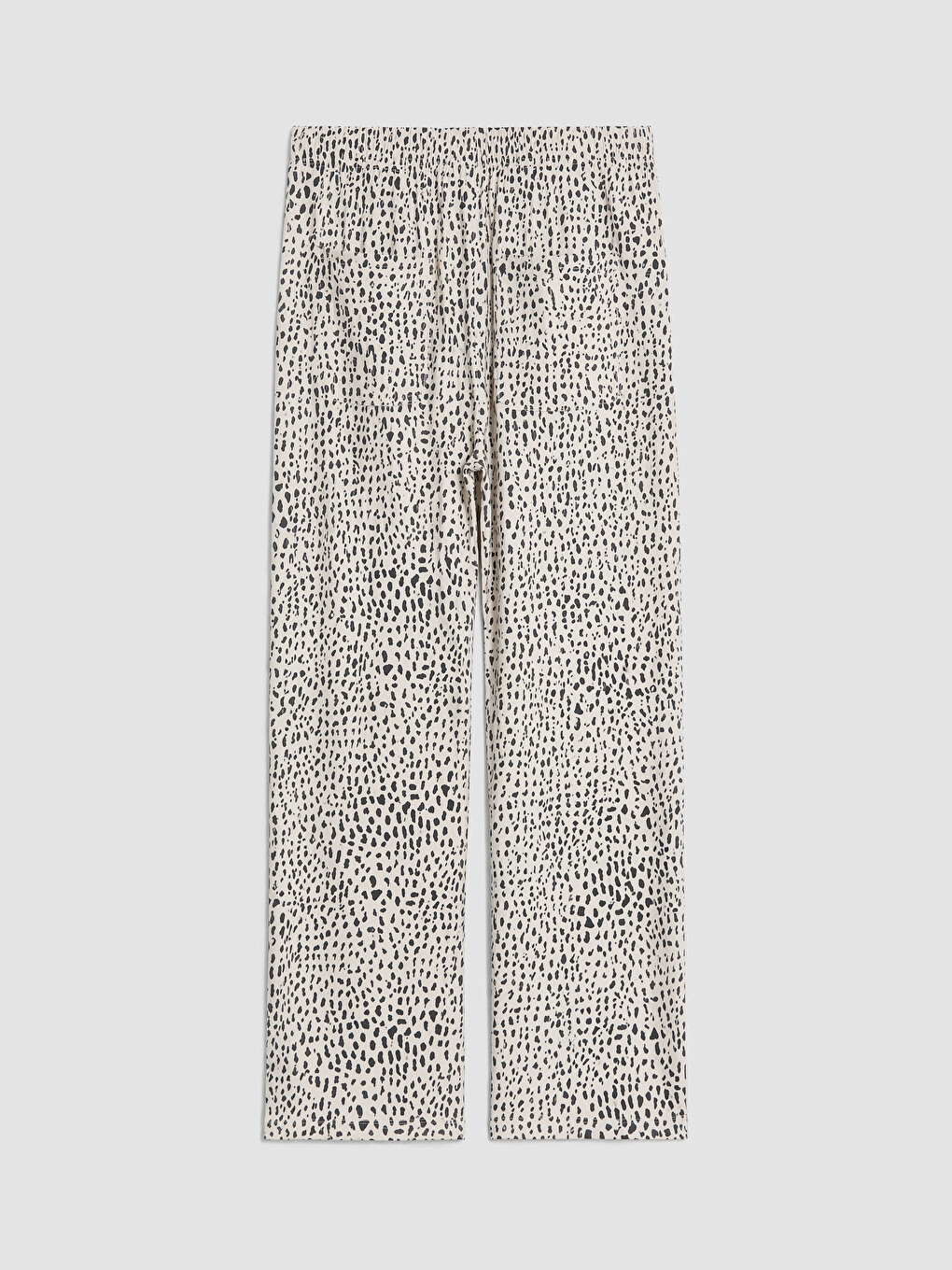 Pembe Leopar Desenli Kadın Pijama Altı-5