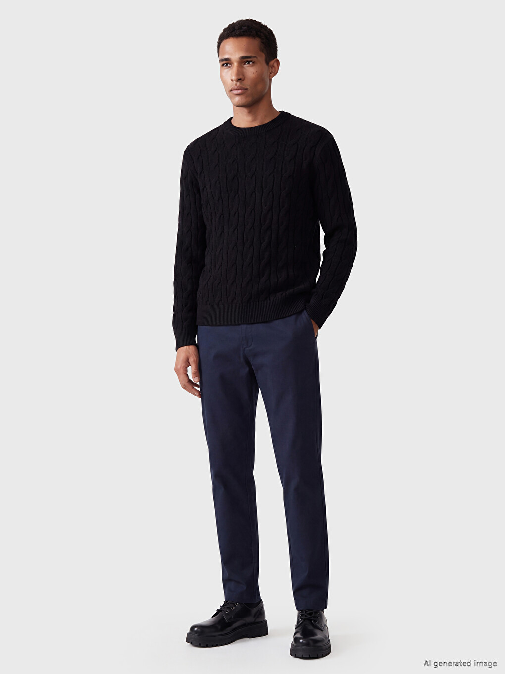 Man Navy Sweater-1