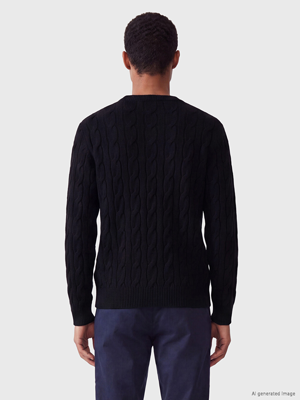 Man Navy Sweater-2