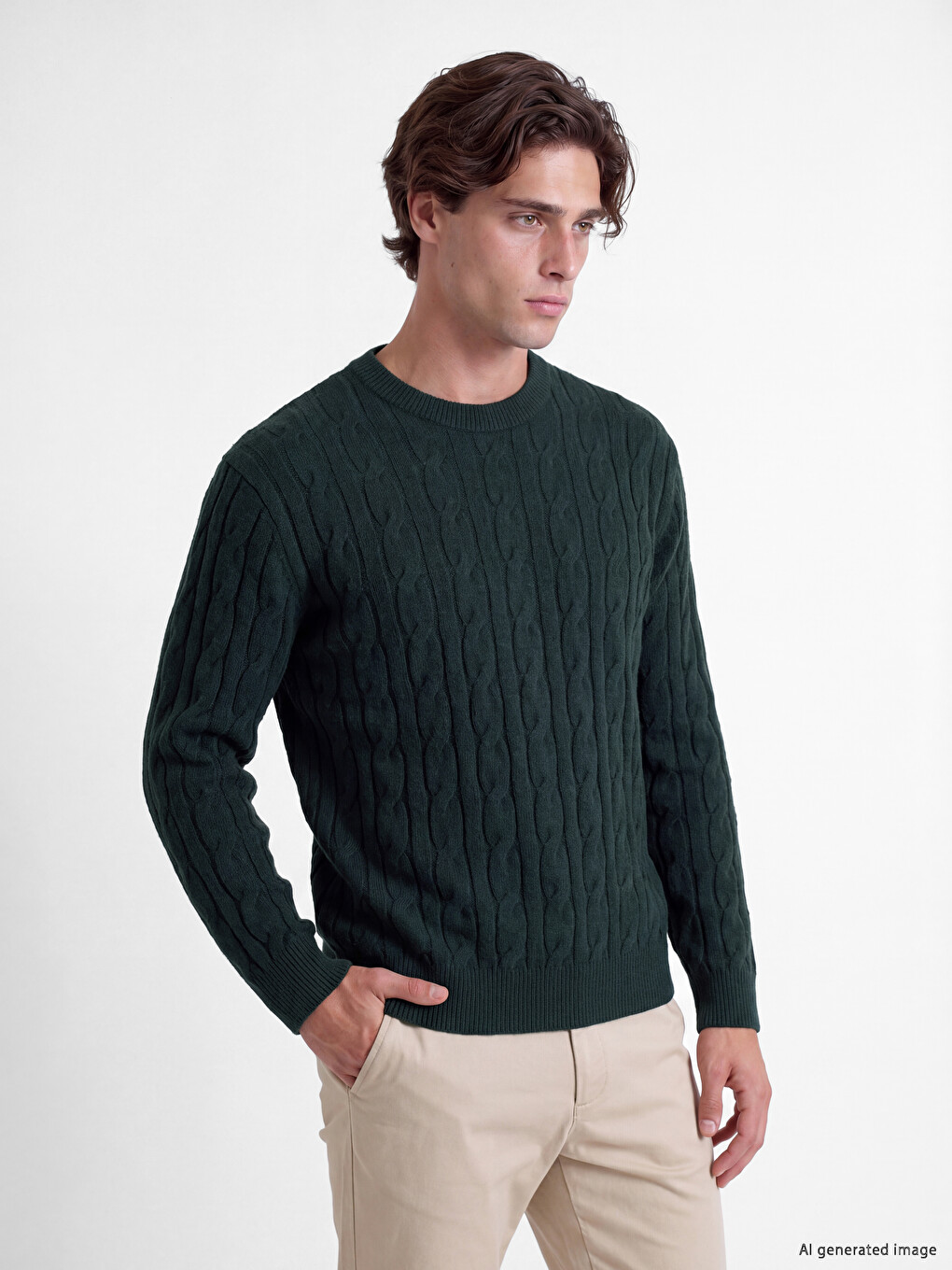 Man Green Sweater