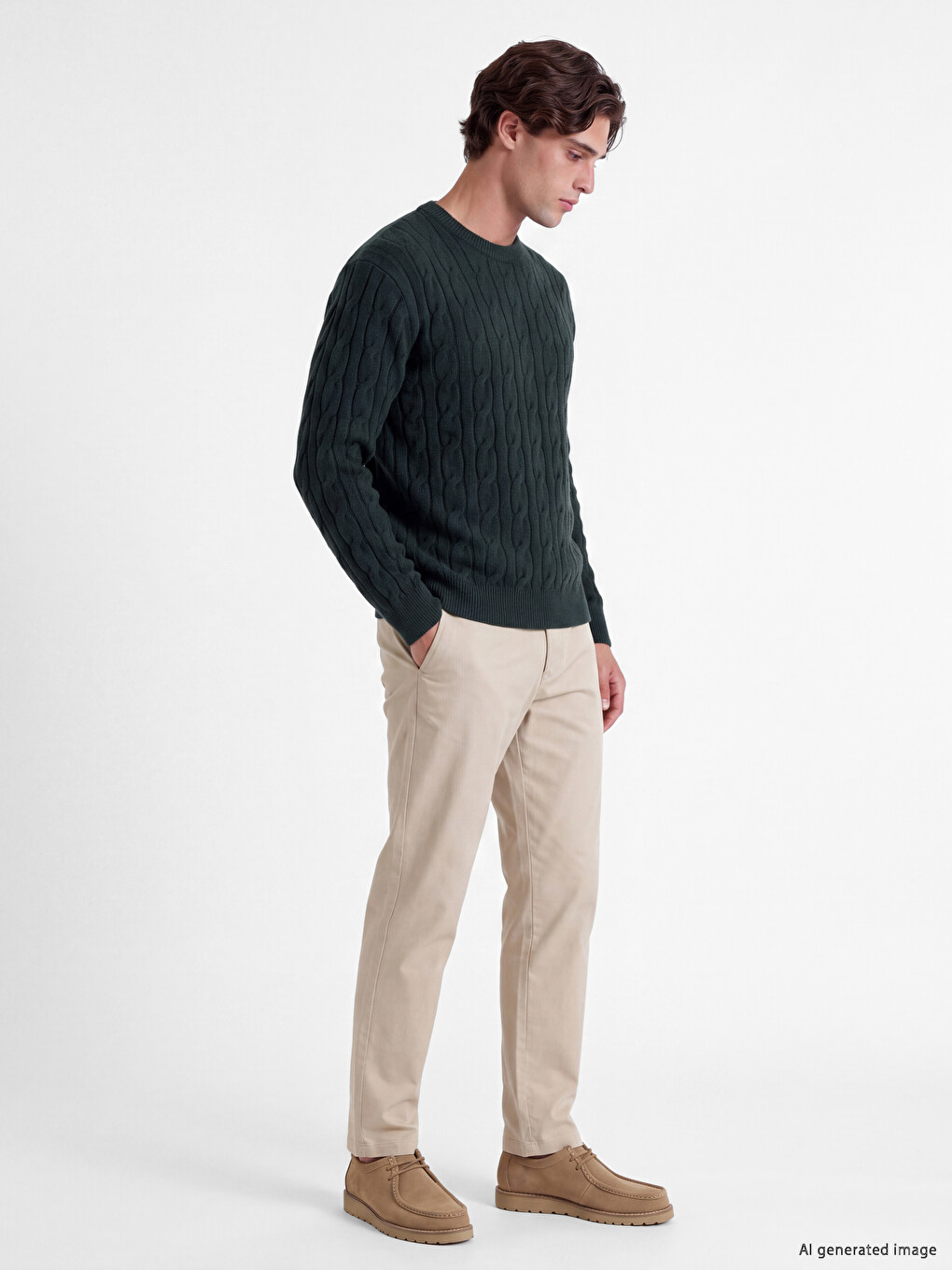 Man Green Sweater-1