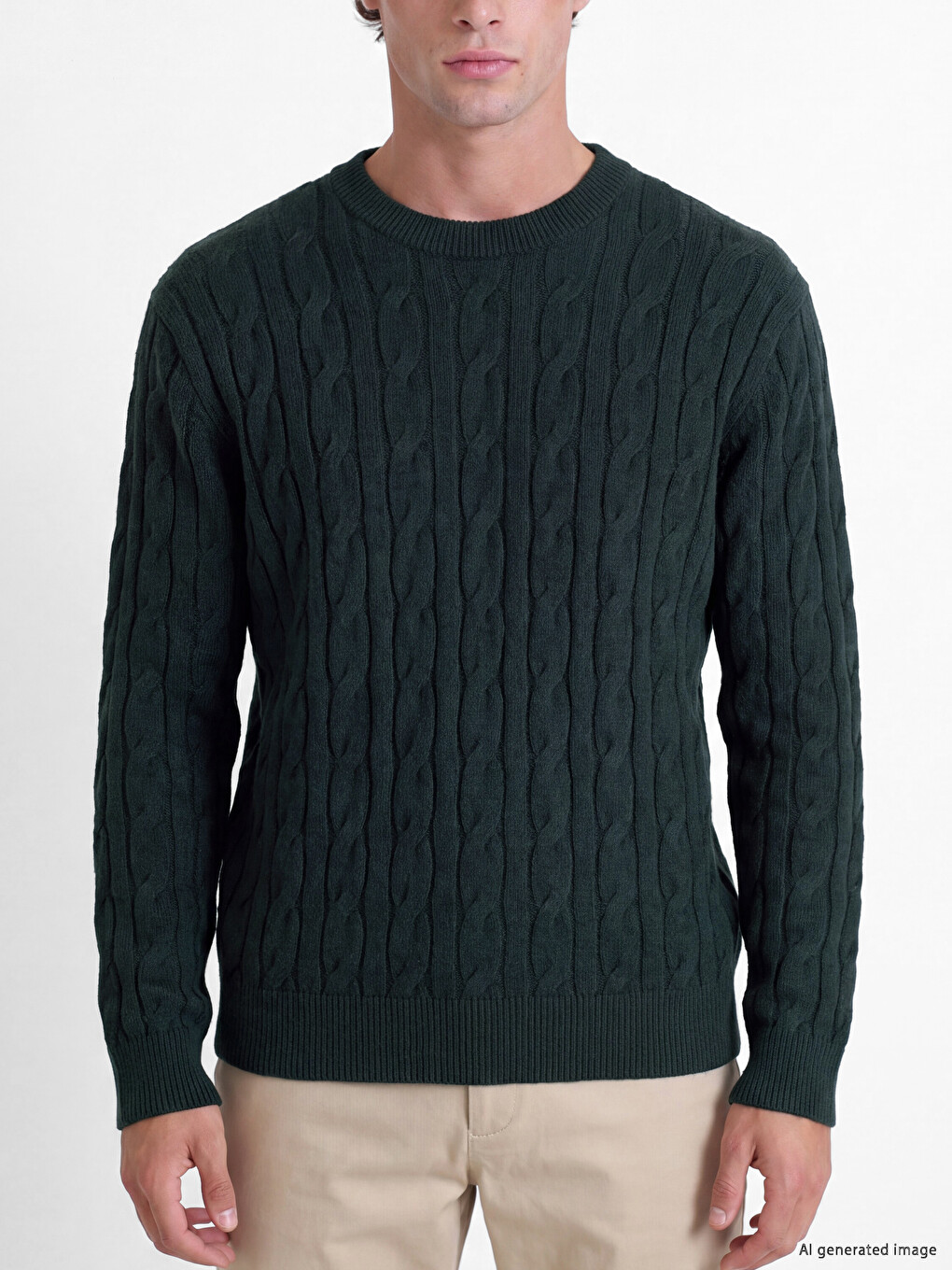 Man Green Sweater-2