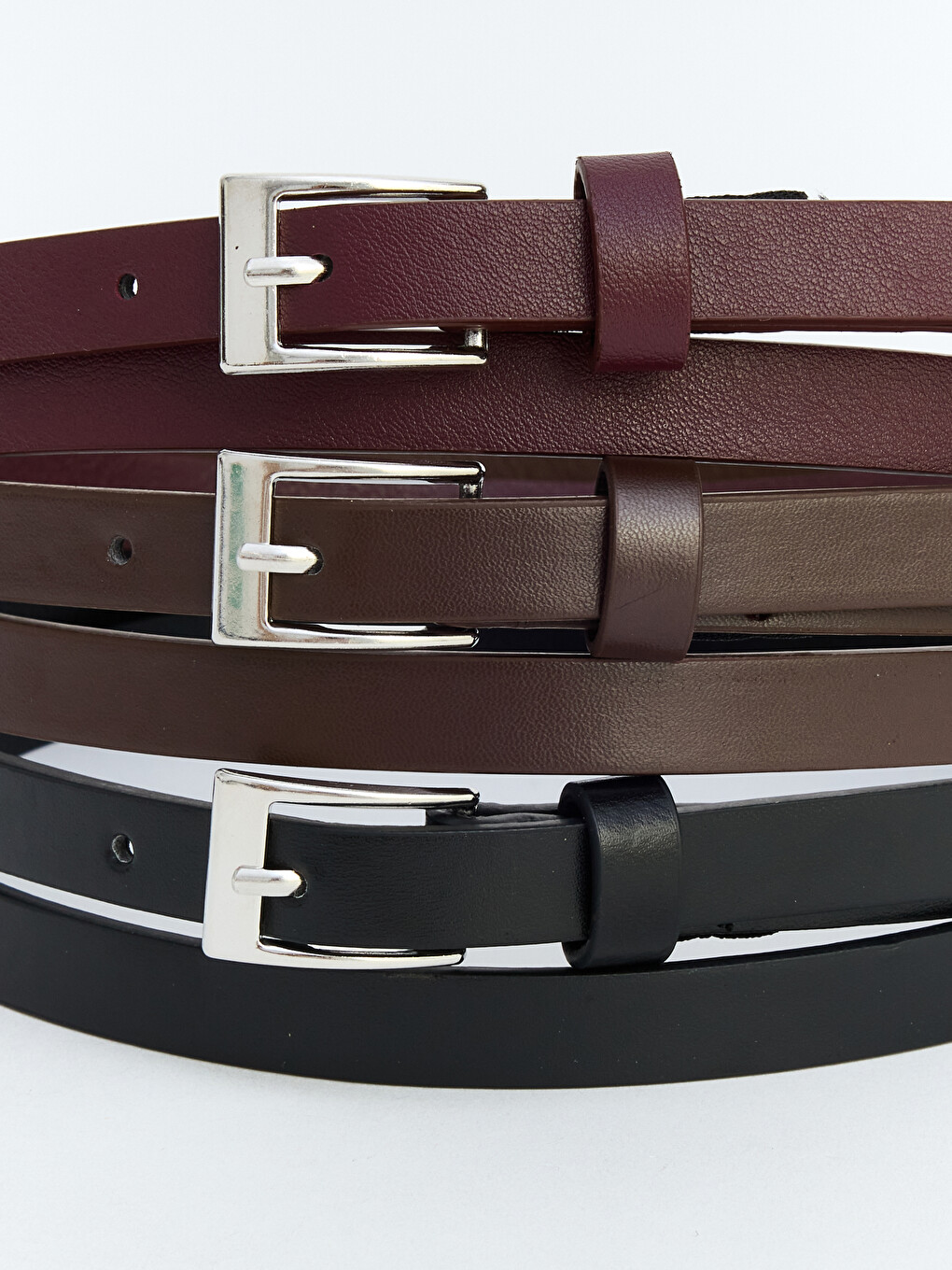 Leather Look Women's Belt 3-pack-4
