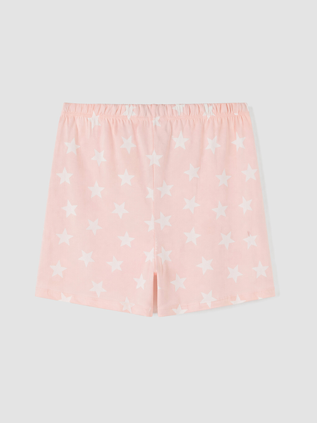 Pembe Baskılı Kadın Şortlu Pijama Takımı-10