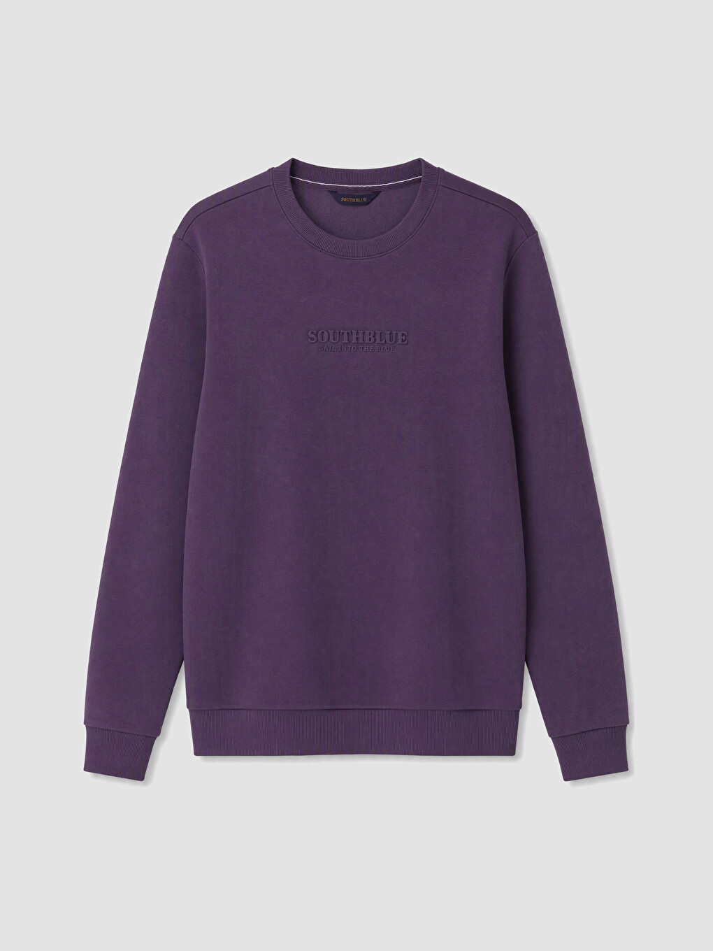 Bisiklet Yaka Nakışlı Erkek Sweatshirt-4