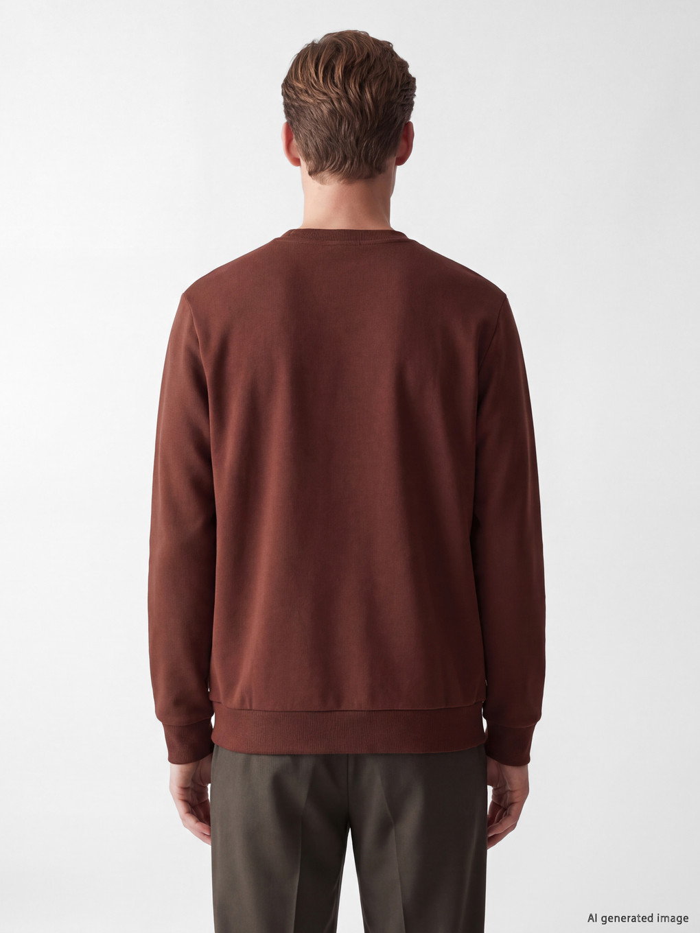 Crew Neck Thick Men's Sweatshirt-3