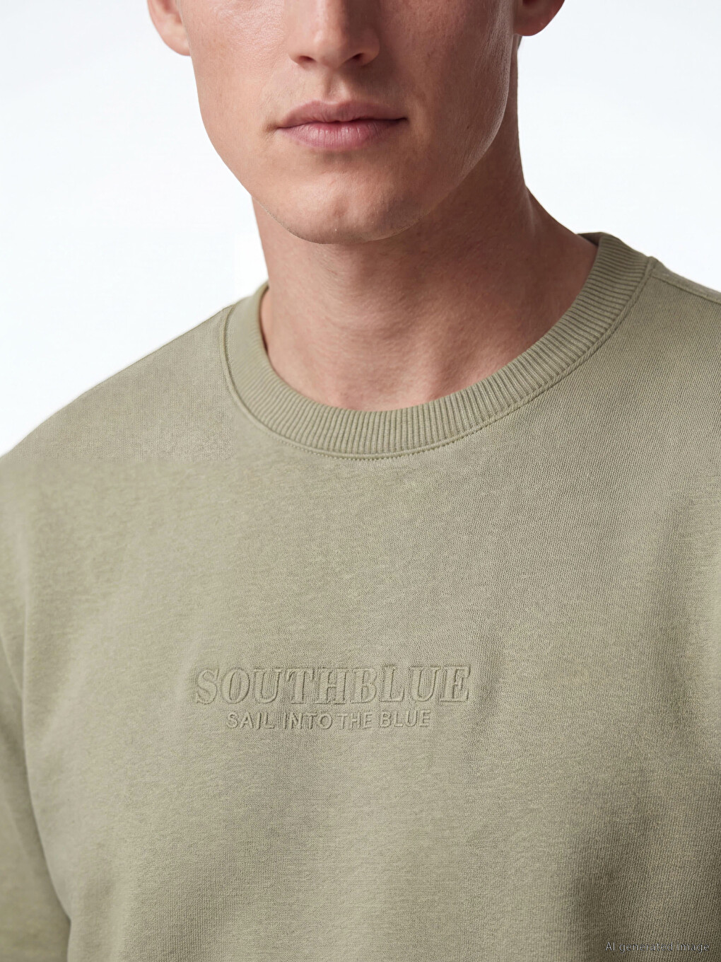 Crew Neck Men's Thick Sweatshirt-2
