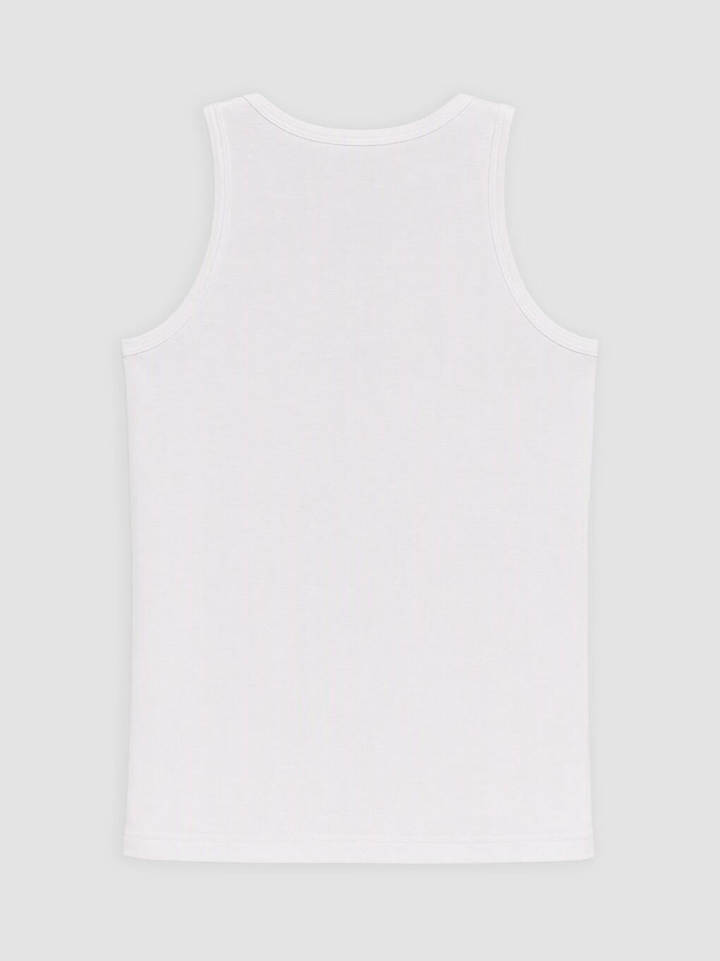Beyaz Bisiklet Yaka Erkek Çocuk Atlet 2'li-3