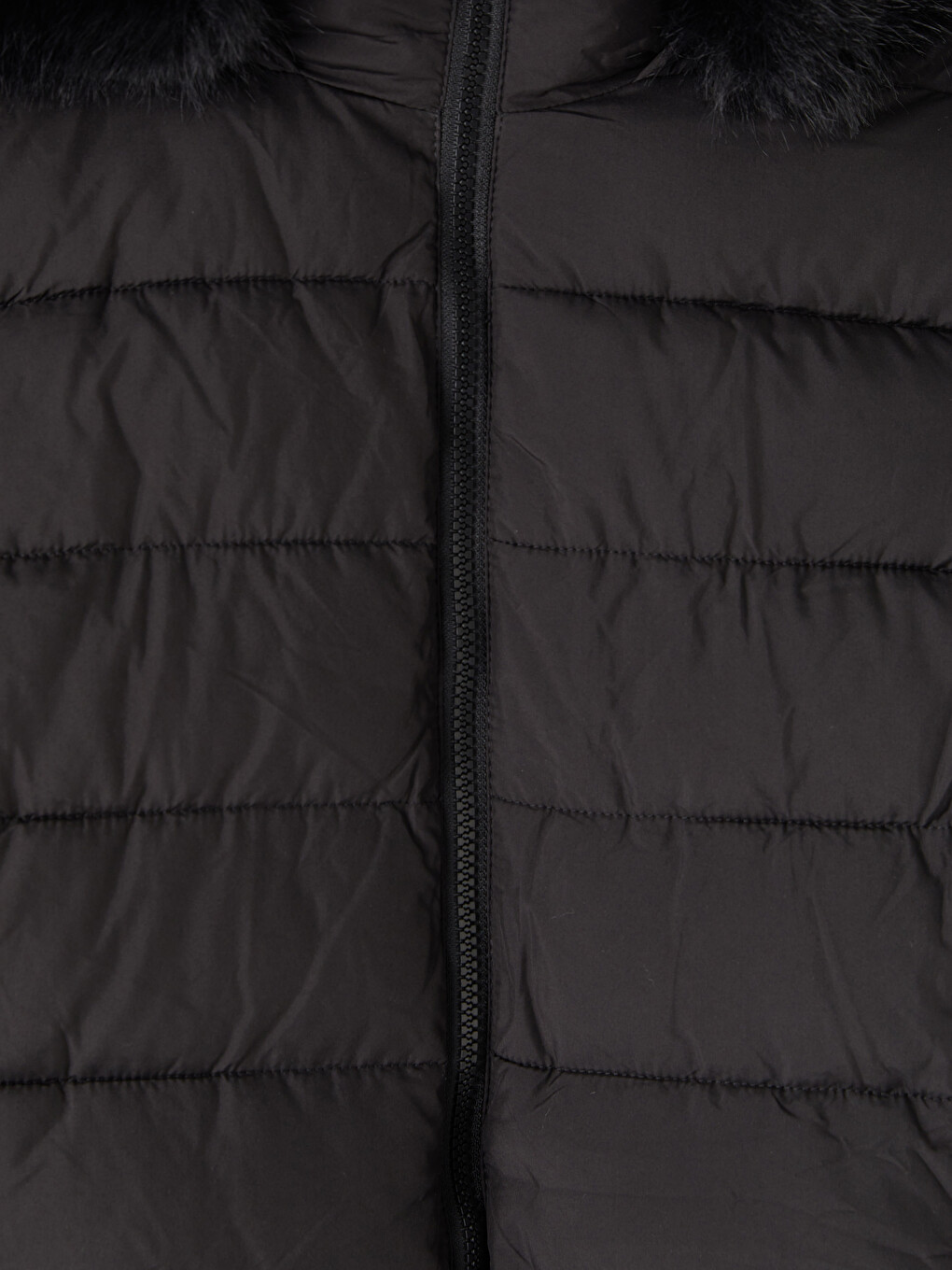 Fur Hooded Women's Puffer Coat-7