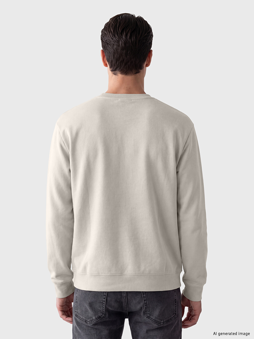 Man Beige Sweatshirt-2