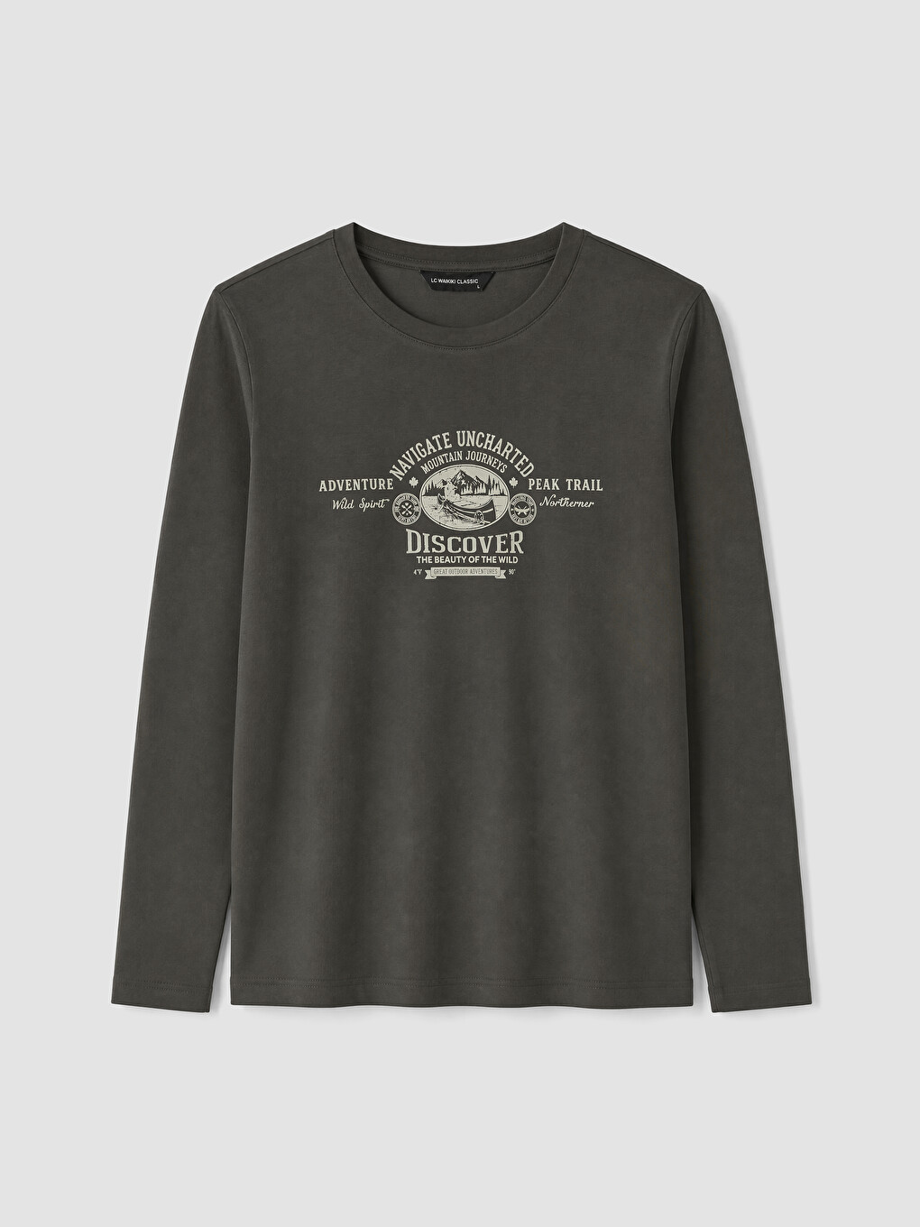 Crew Neck Printed Men's Sweatshirt-3