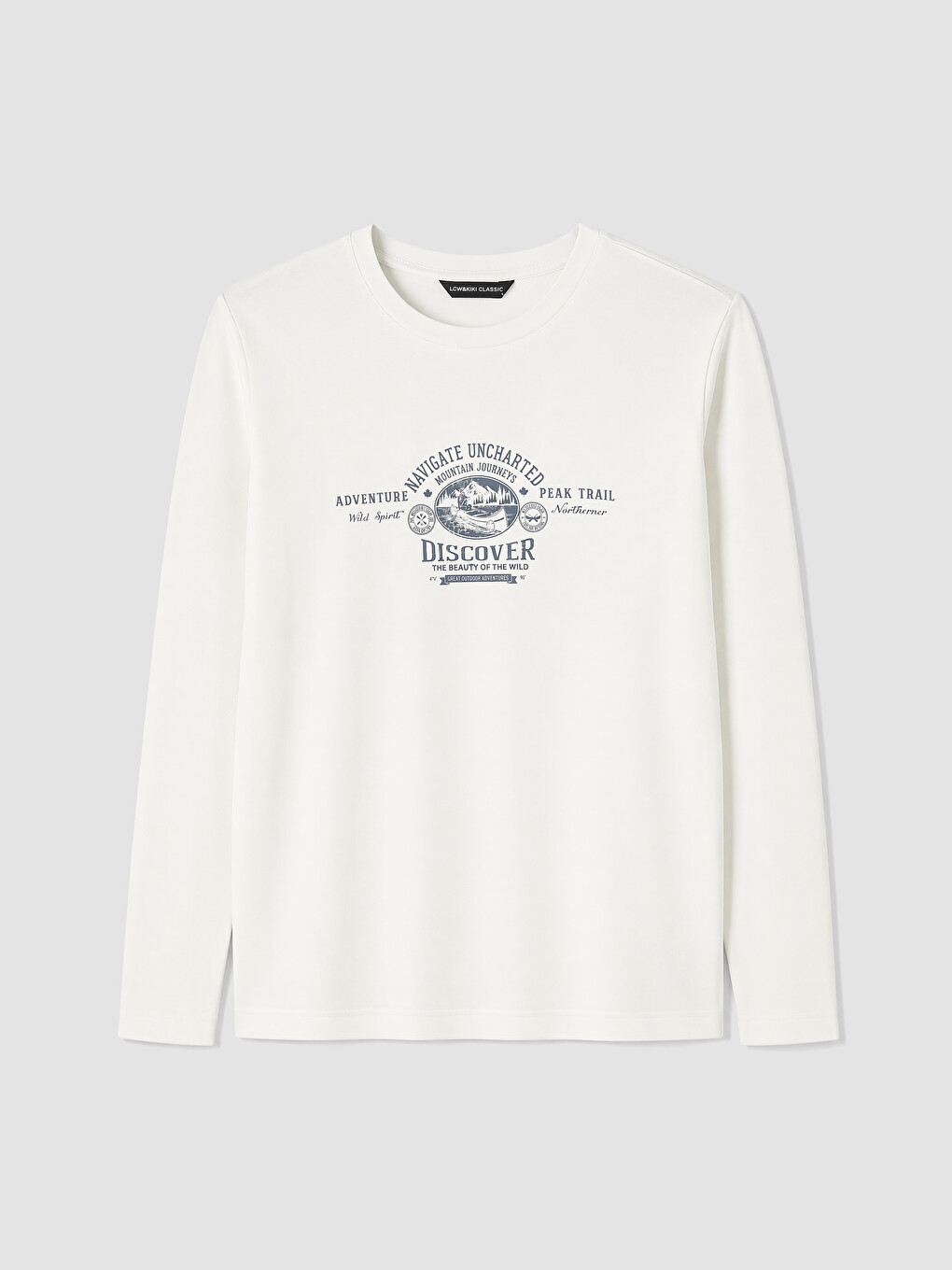 Crew Neck Printed Men's Sweatshirt-3