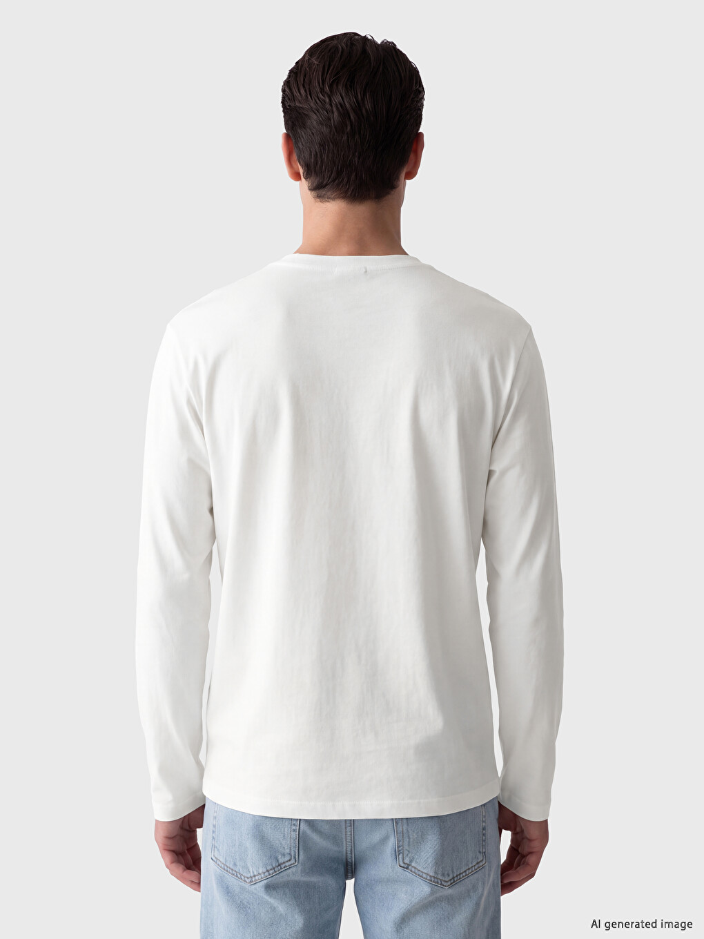 Crew Neck Printed Men's Sweatshirt-2