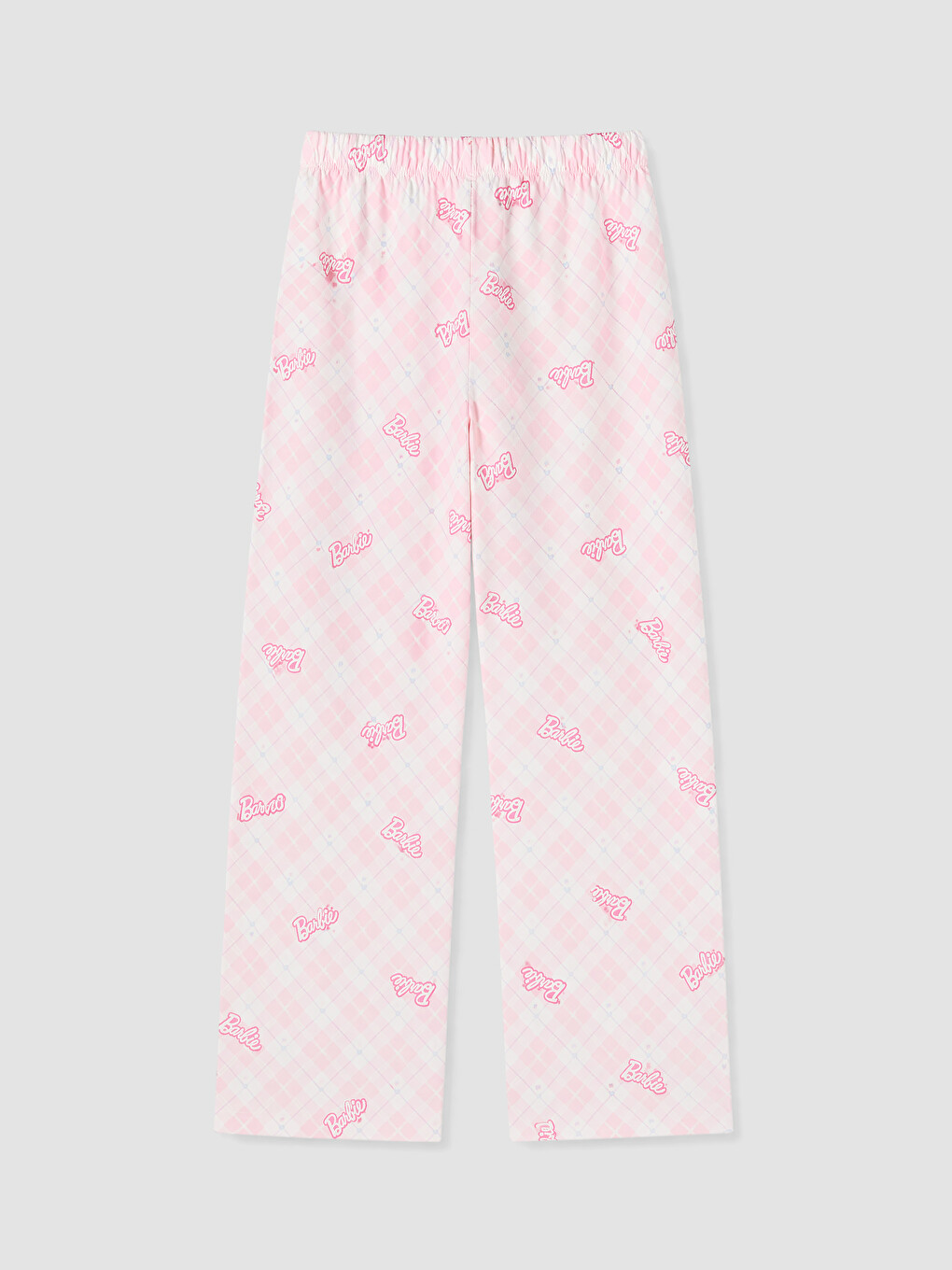 Pembe Barbie Baskılı Kız Çocuk Pijama Takım-5