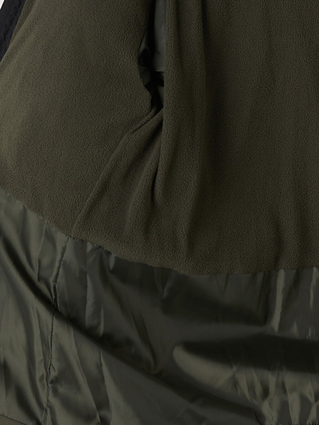 Junge Khaki Steppmantel-2