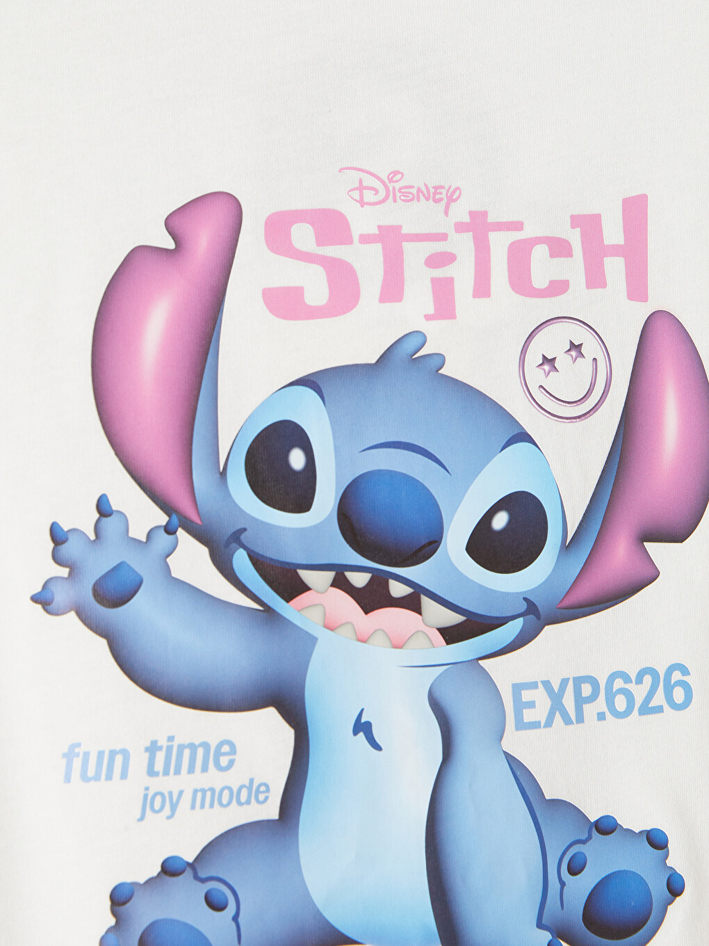 Ekru Stitch Baskılı Kız Çocuk Pijama Takımı-2