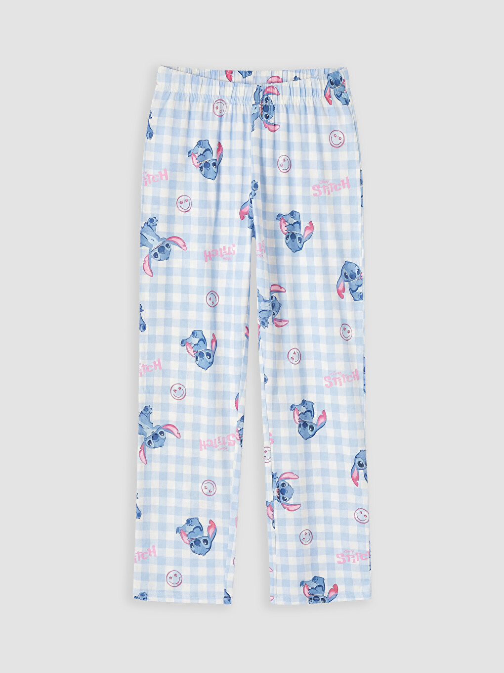 Ekru Stitch Baskılı Kız Çocuk Pijama Takımı-4