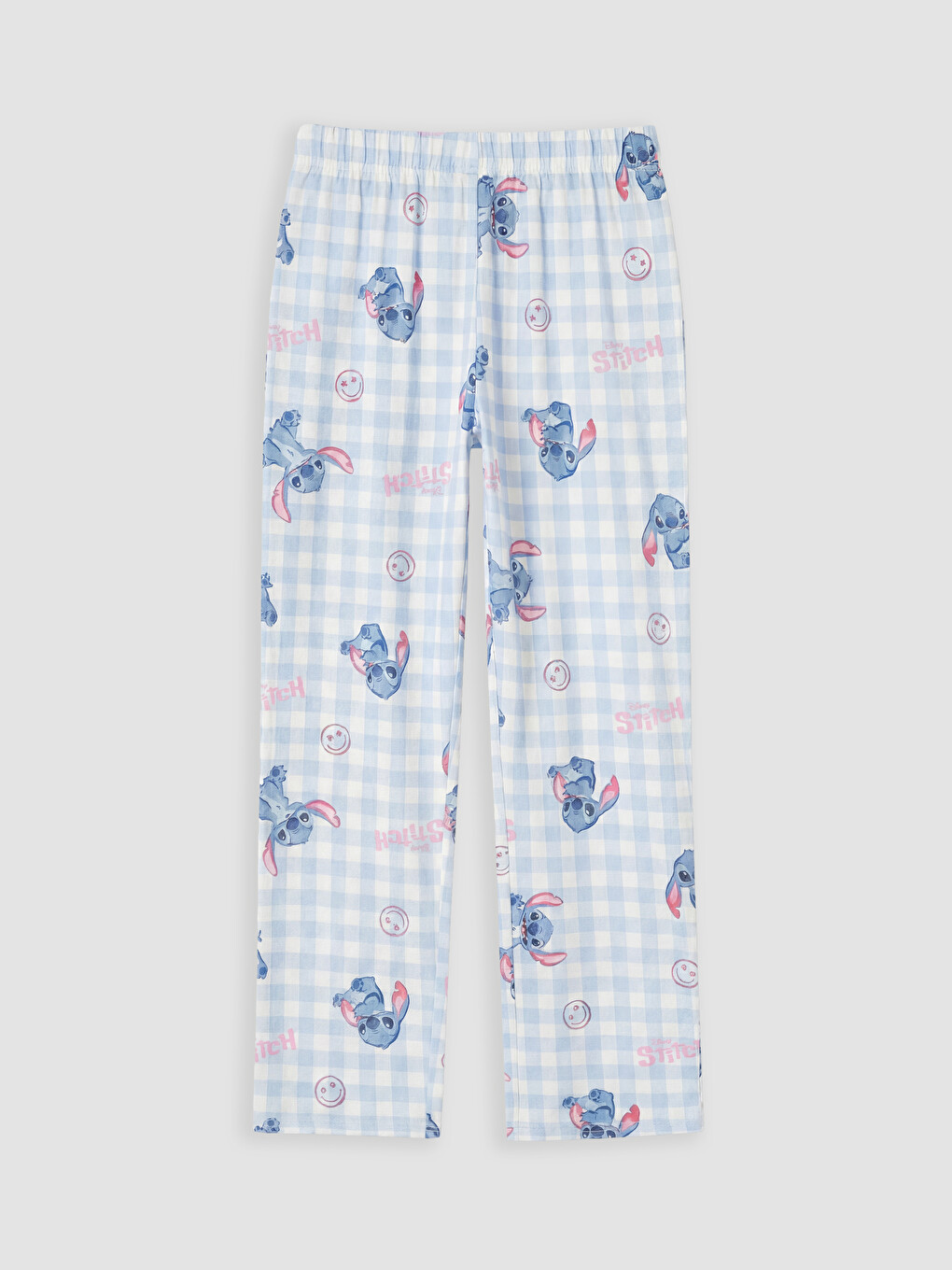 Ekru Stitch Baskılı Kız Çocuk Pijama Takımı-5