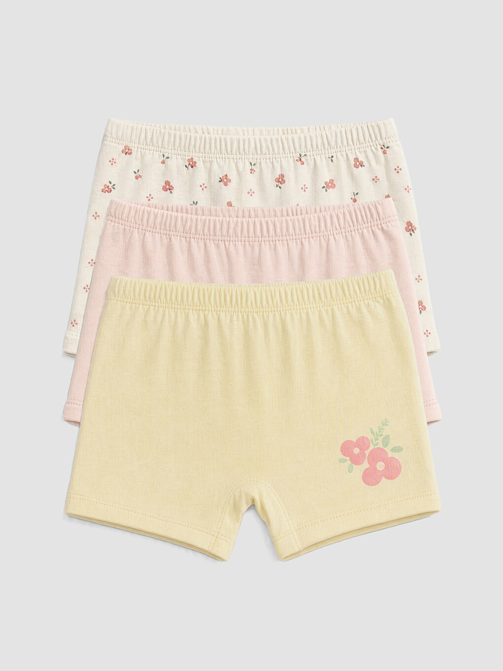Floral Girls' 3-pack Boxer-5