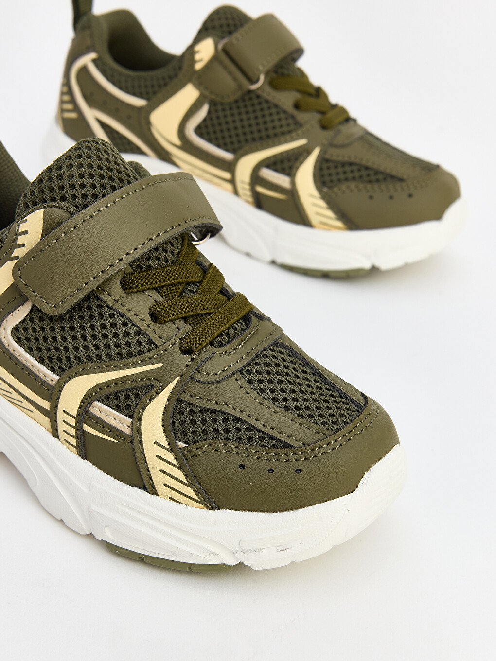 Laced And Hook-and-loop Boys' Sneakers-2