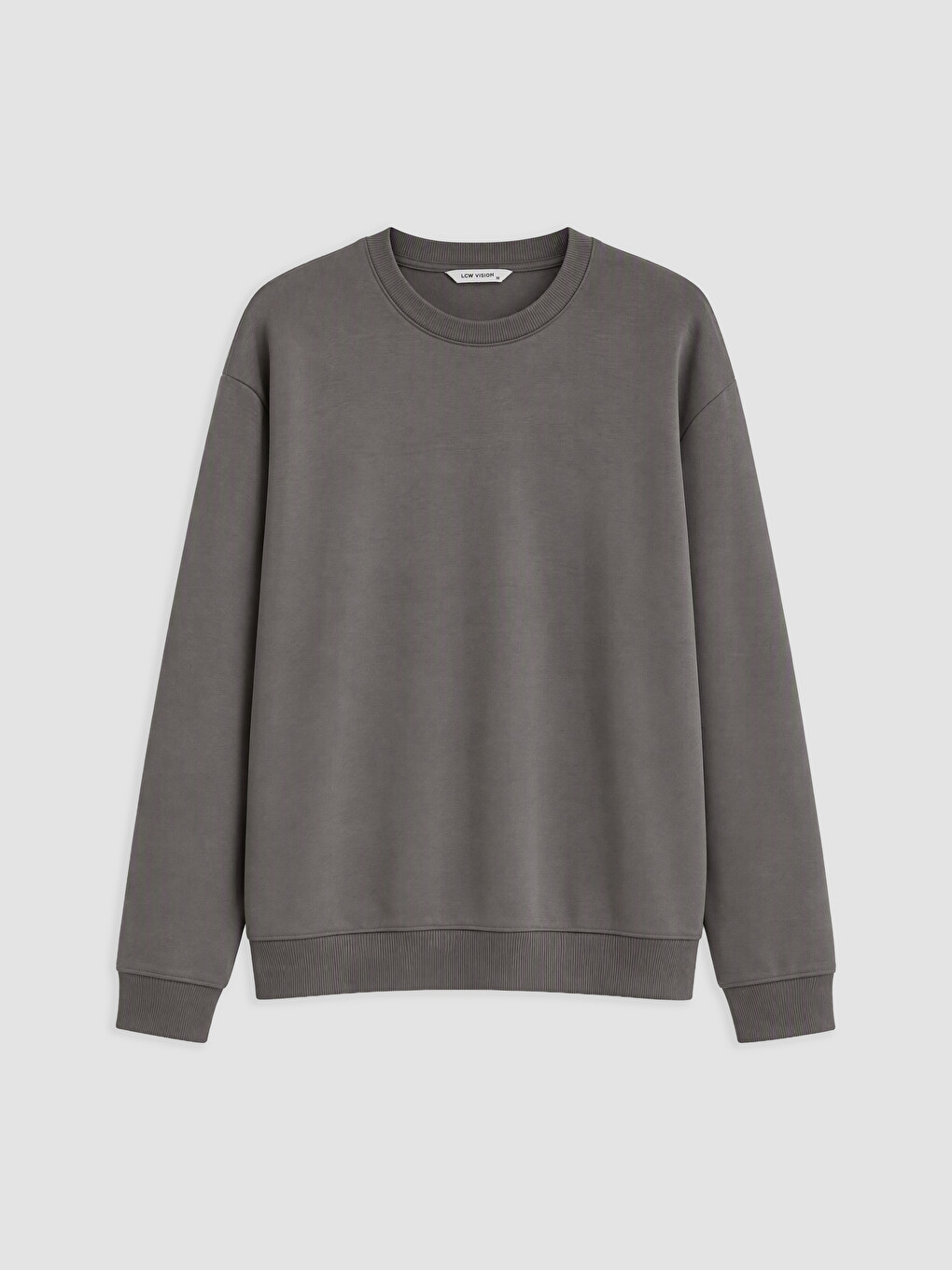 Mashkull Ngjyre Kafe Sweatshirt