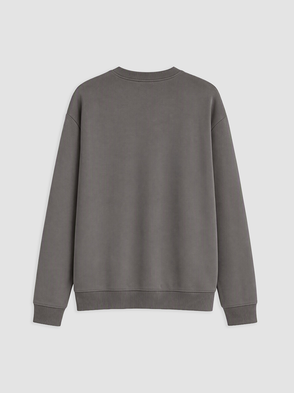 Mashkull Ngjyre Kafe Sweatshirt-1