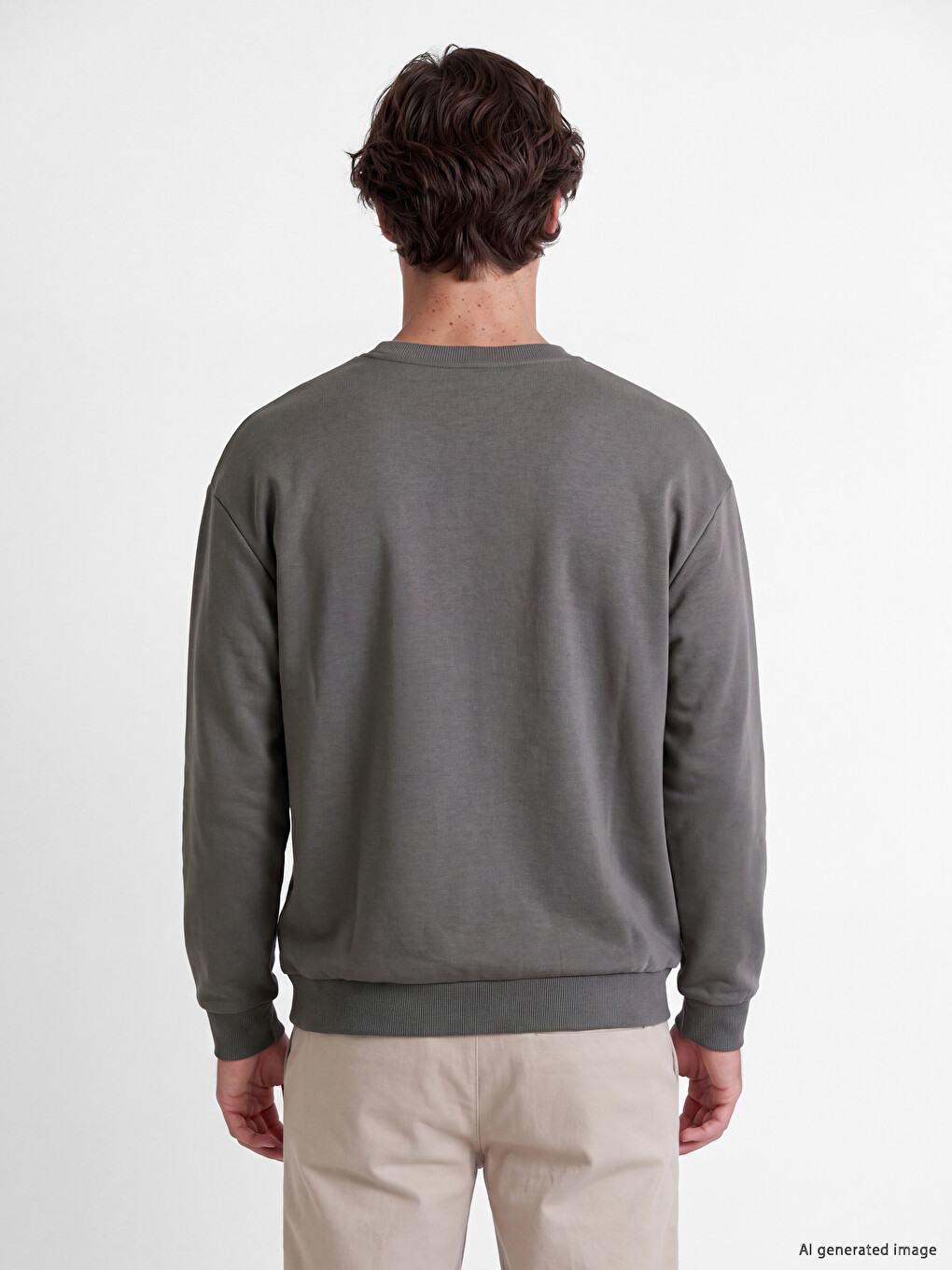 Crew Neck Men's Sweatshirt-3