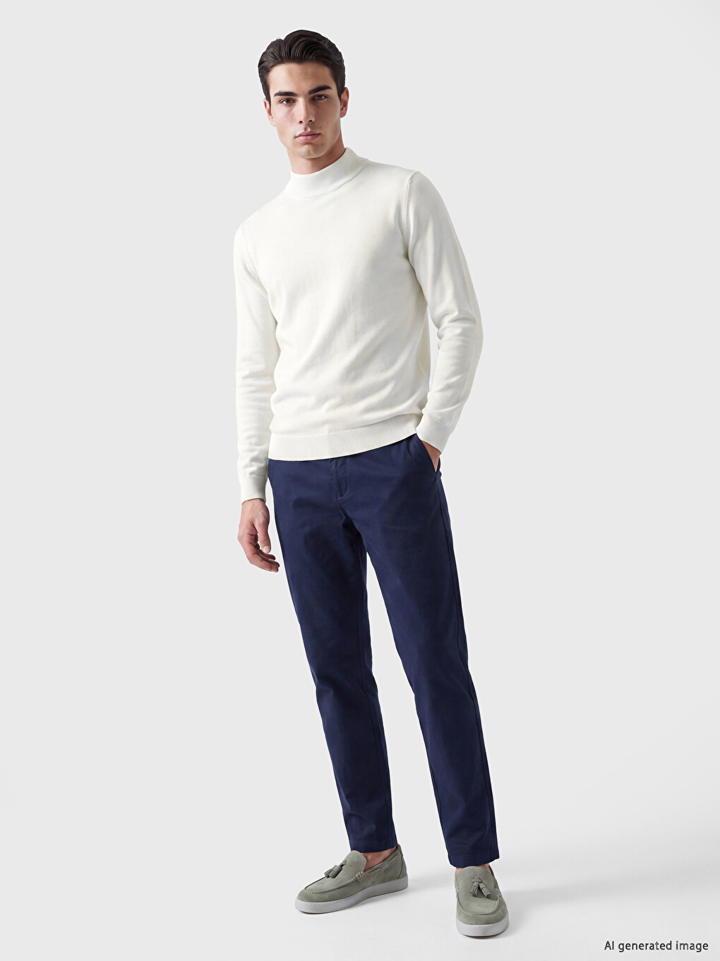 Man White Sweater-1