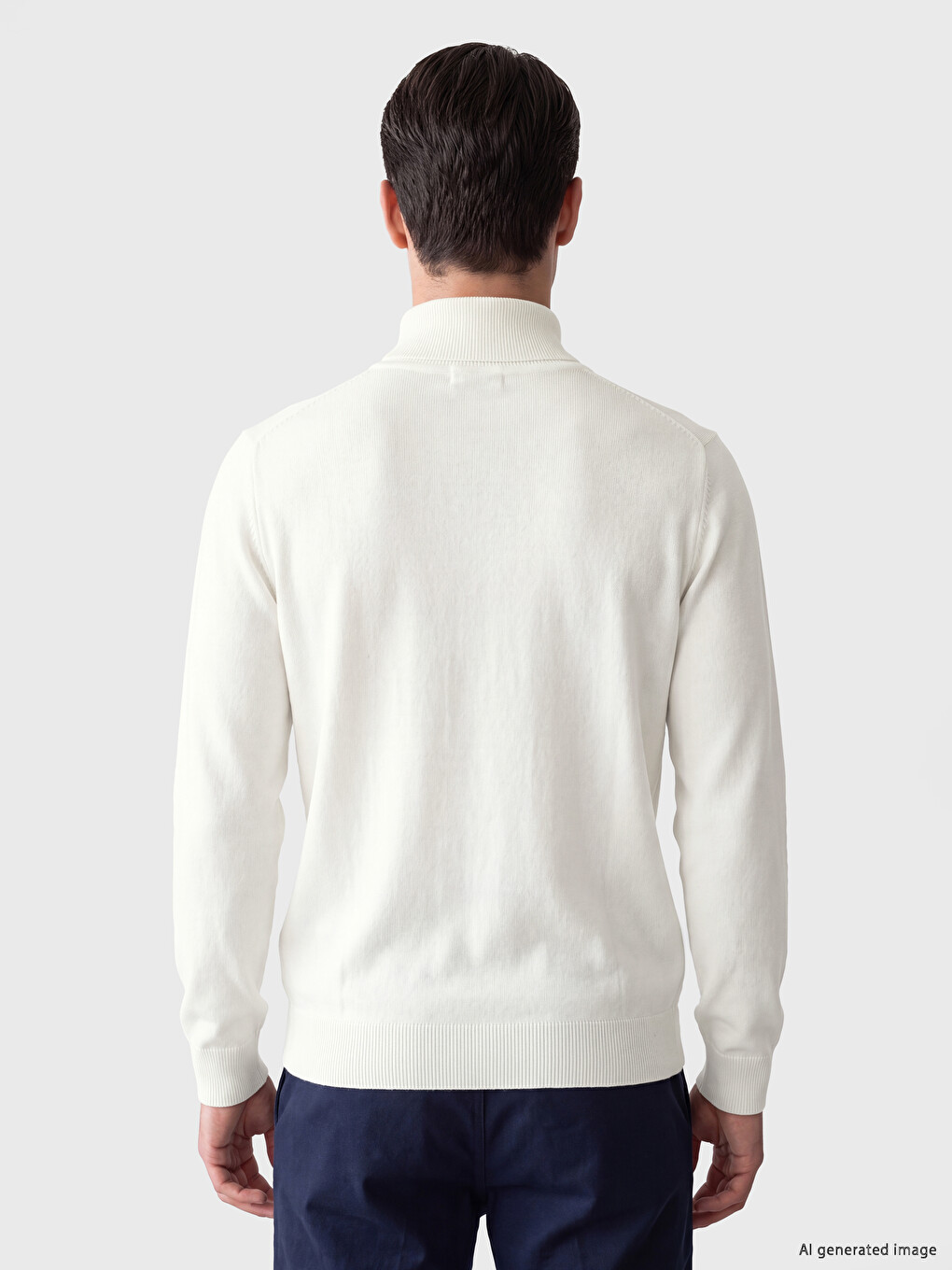 Man White Sweater-3