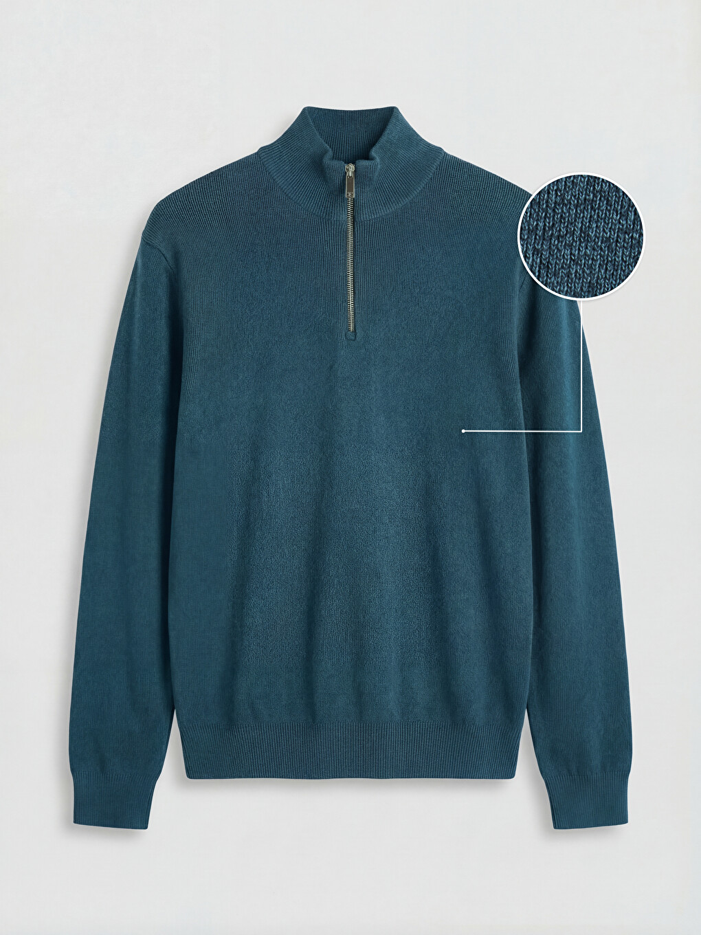 Mock Neck Men's Knitwear Sweater-4