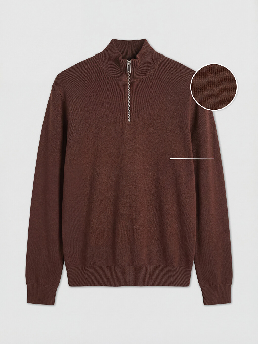 Mock Neck Men's Knitwear Sweater-4
