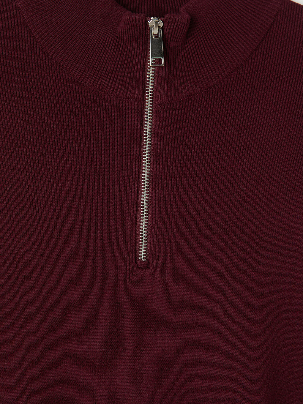 Mock Neck Men's Knitwear Sweater-5