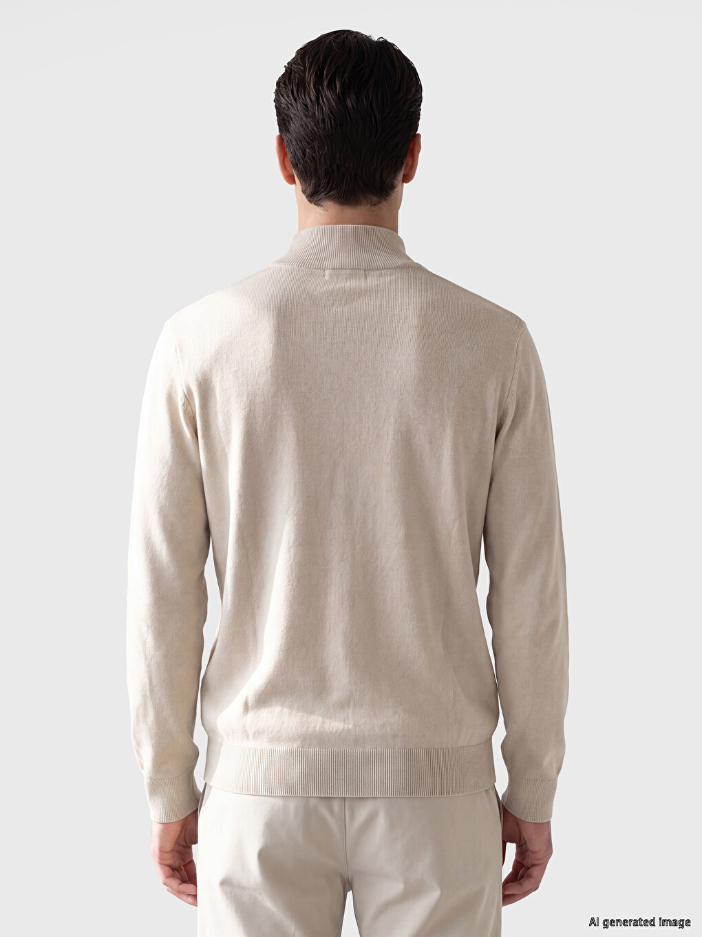 Man Ecru Sweater-2
