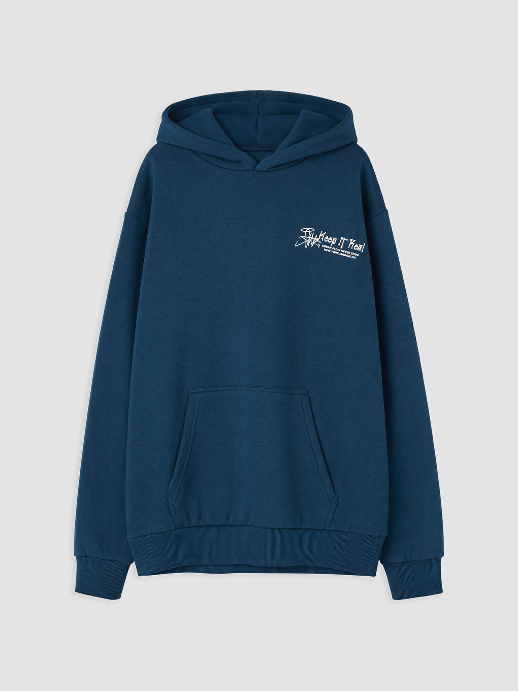 Hooded Nyc Printed Boys' Thick Sweatshirt-1