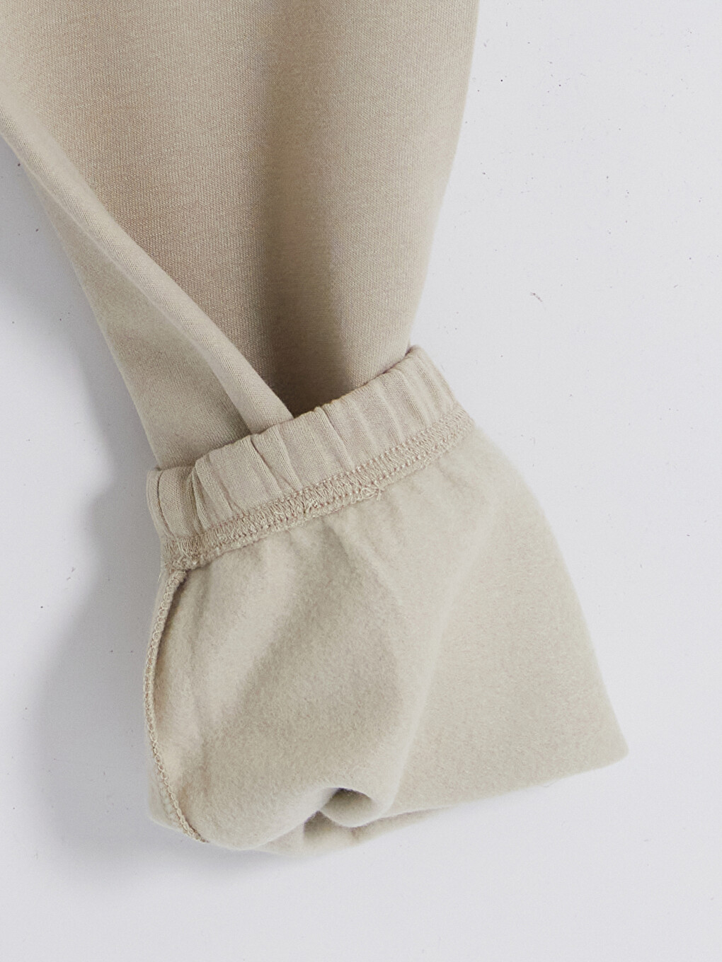 Boy Beige Jogger Sweatpants-1
